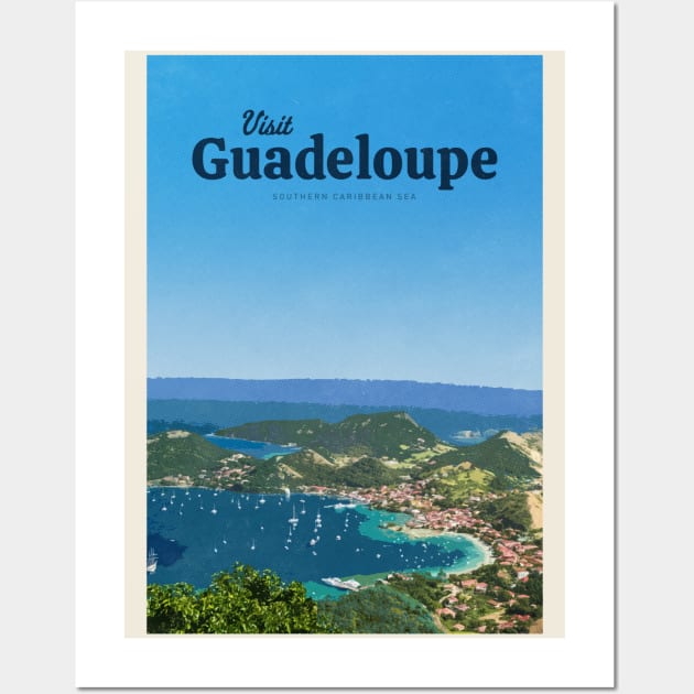 Visit Guadeloupe Wall Art by Mercury Club